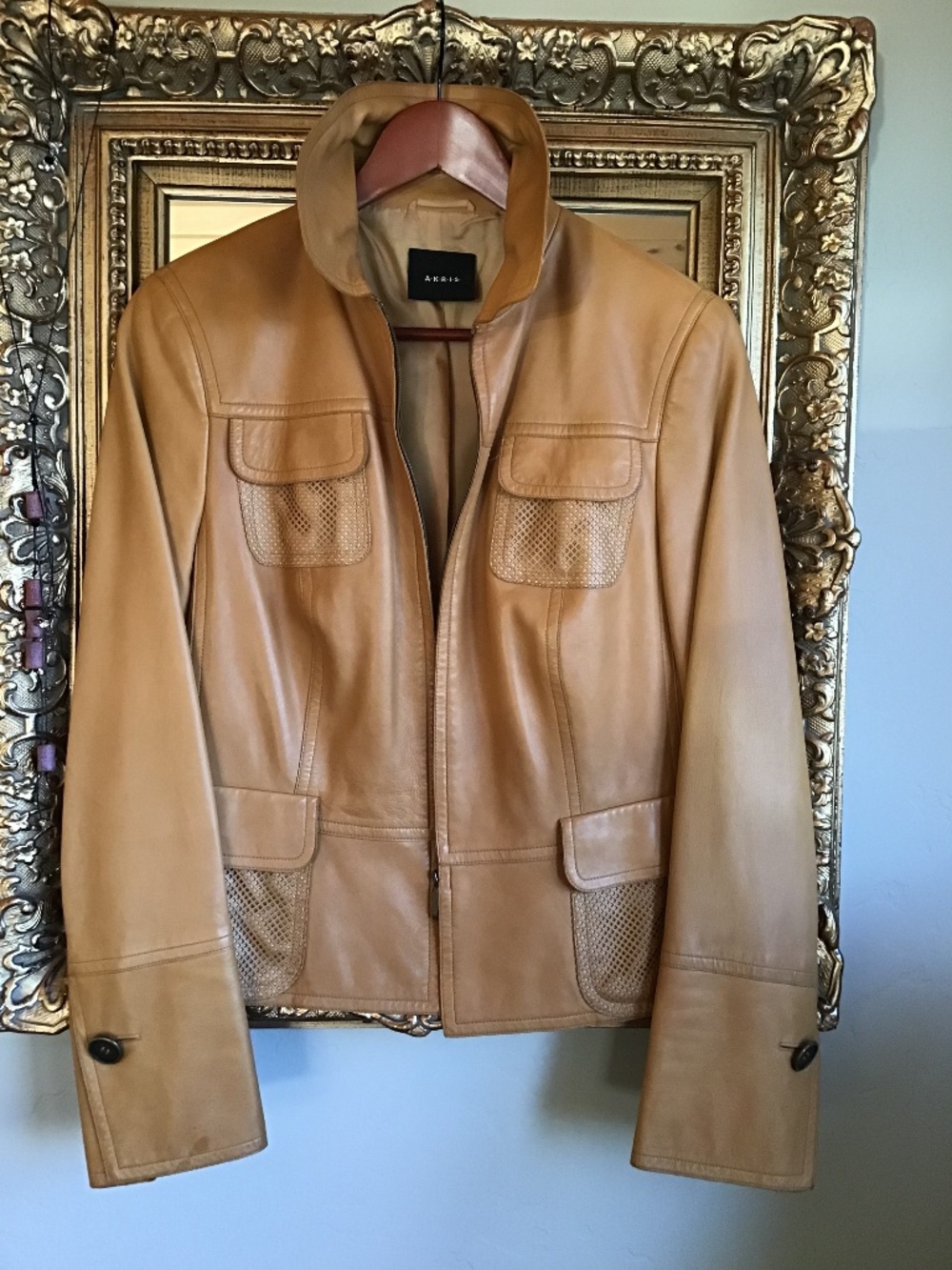 AKRIS leather jacket